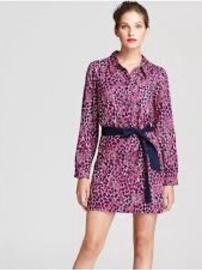 Lilly Pulitzer Christy Giraffe Print Shirtdress size 4